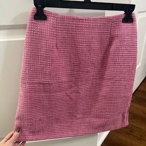 Pink Lily Tweed Mini Skirt